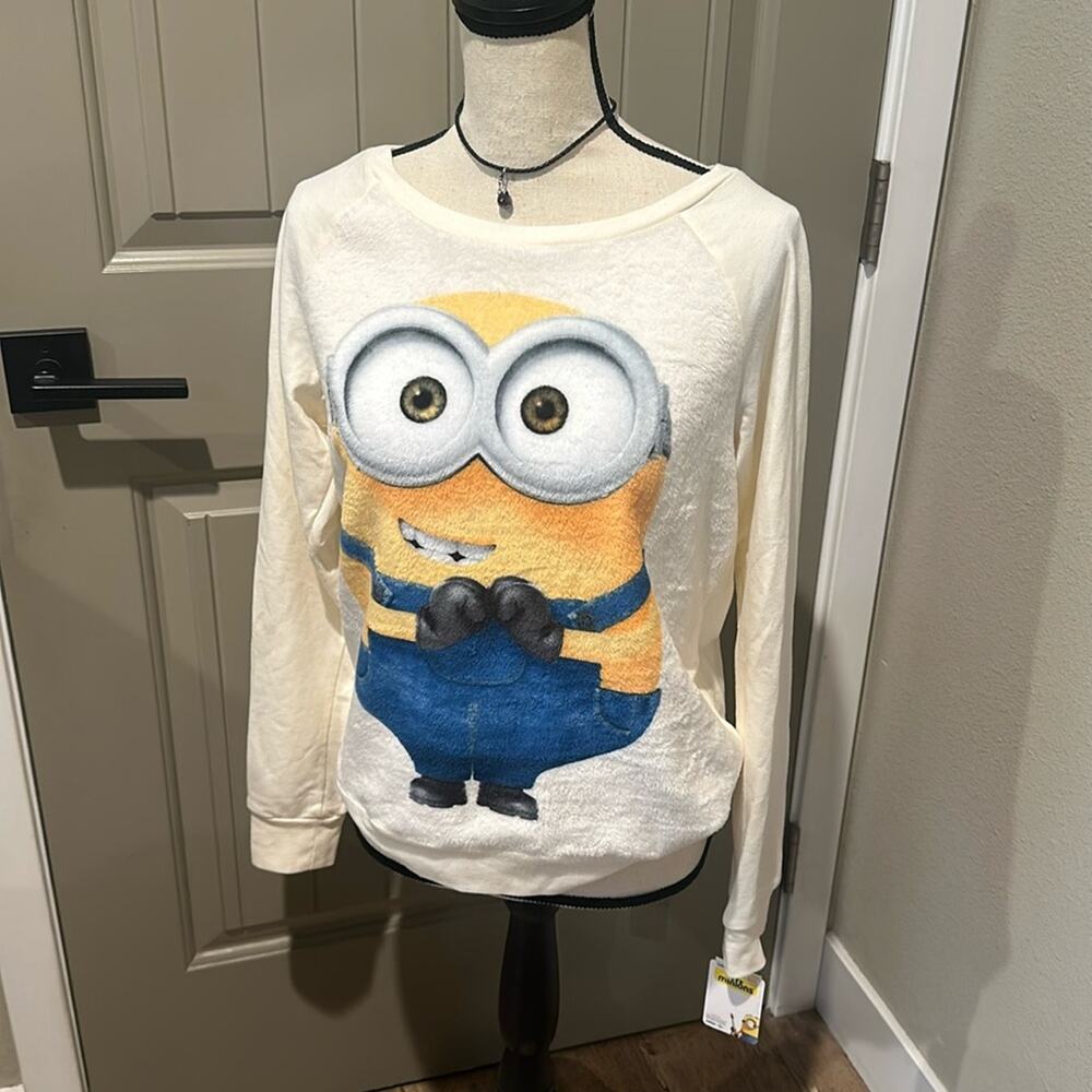MINIONS Plush Pullover Sz M